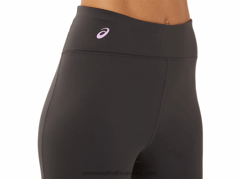 Women Asics Logo Graphic Tight LH4X02946 Obsidian Grey