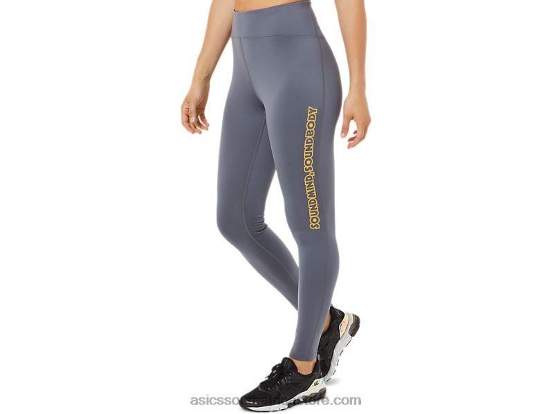 Women Asics Logo Graphic Tight LH4X03375 Metropolis