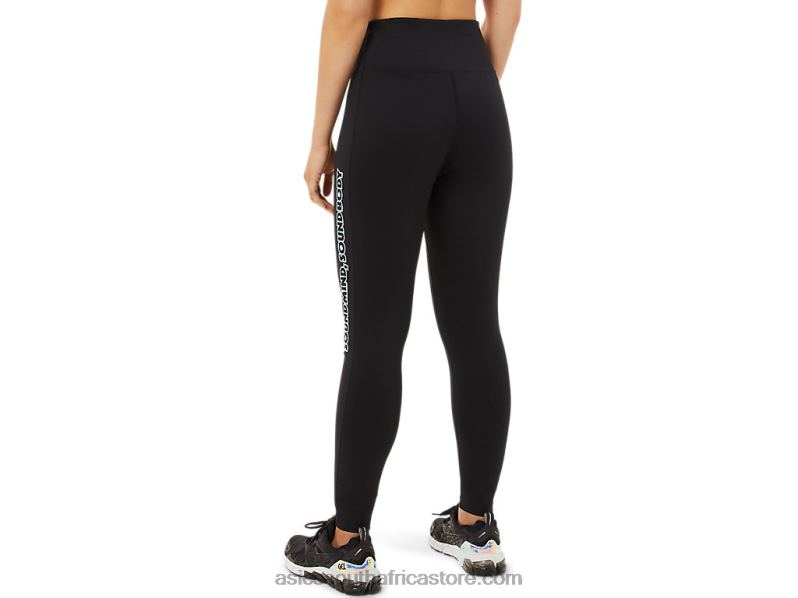 Women Asics Logo Graphic Tight LH4X03384 Performance Black