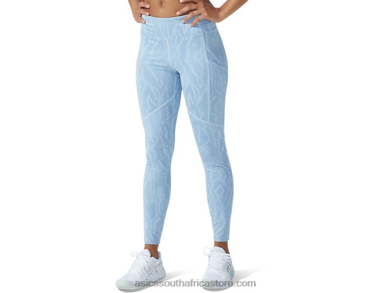 Women Asics New Strong 92 Printed Tight LH4X03801 Mist Print