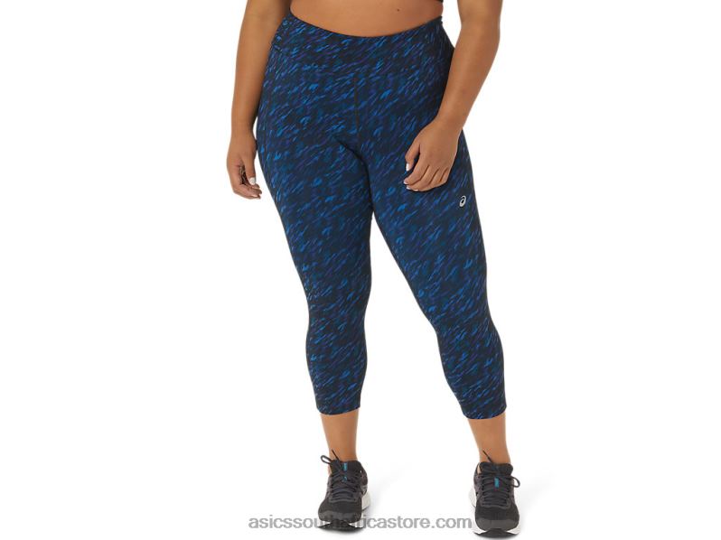 Women Asics Performance Capri LH4X03524 Night Shade/Lake Drive Print