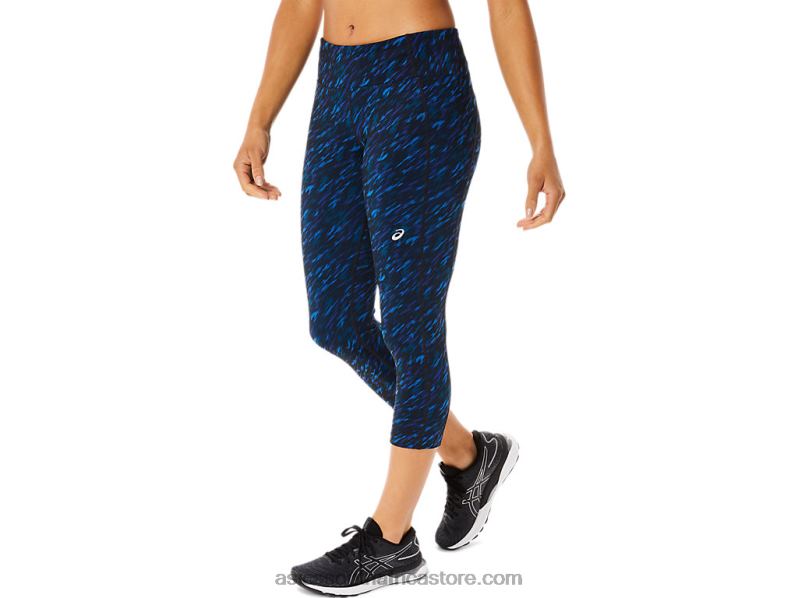 Women Asics Performance Capri LH4X03524 Night Shade/Lake Drive Print