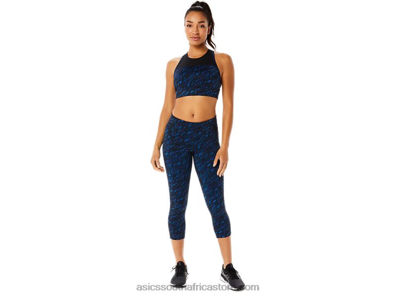 Women Asics Performance Capri LH4X03524 Night Shade/Lake Drive Print