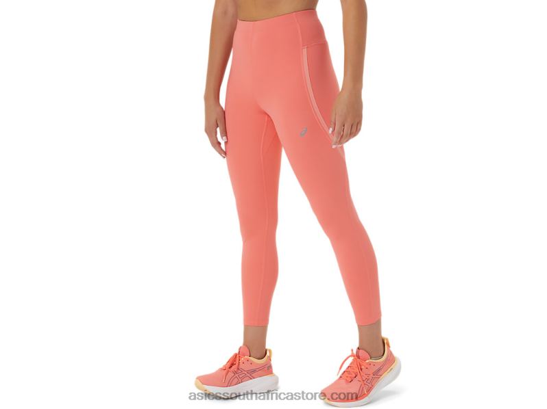 Women Asics Race High Waist Tight LH4X02500 Papaya