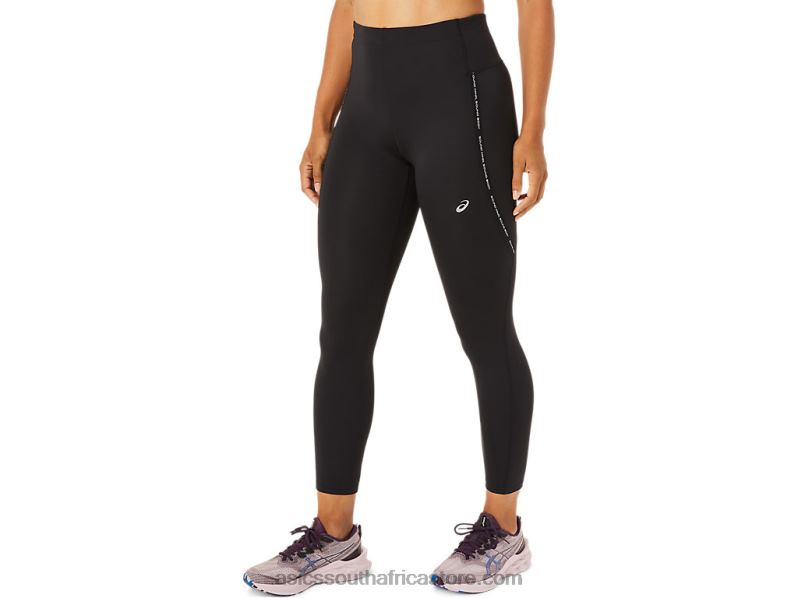 Women Asics Race High Waist Tight LH4X03332 Performance Black
