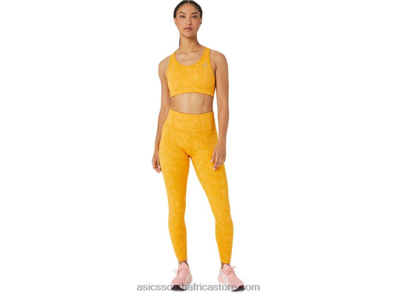 Women Asics Runkoyo Jacquard Tight LH4X02770 Tiger Yellow
