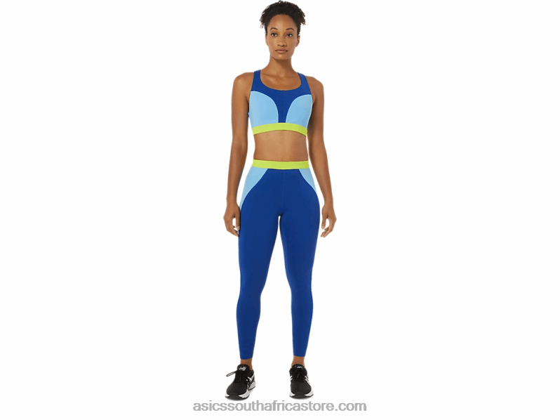 Women Asics The New Strong Repurposed Tight LH4X03825 Blue/Arctic Sky/Green Gecko