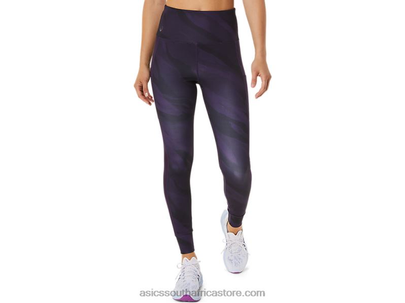 Women Asics Training Graphic Tight LH4X02944 Night Shade