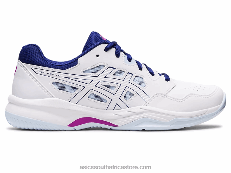 Women Asics Gel-Renma LH4X03096 White/Dive Blue
