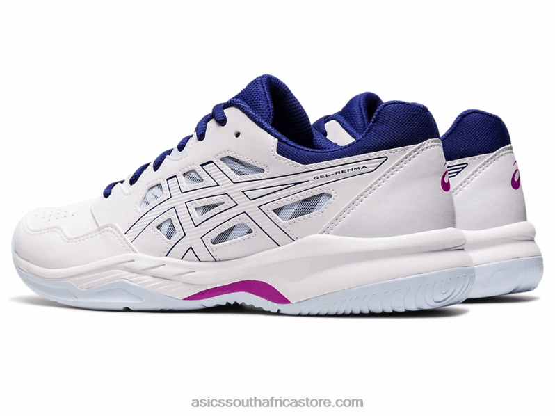 Women Asics Gel-Renma LH4X03096 White/Dive Blue