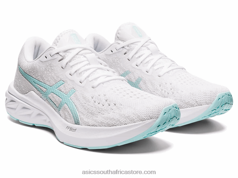 Women Asics Dynablast 2 LH4X03435 White/Clear Blue