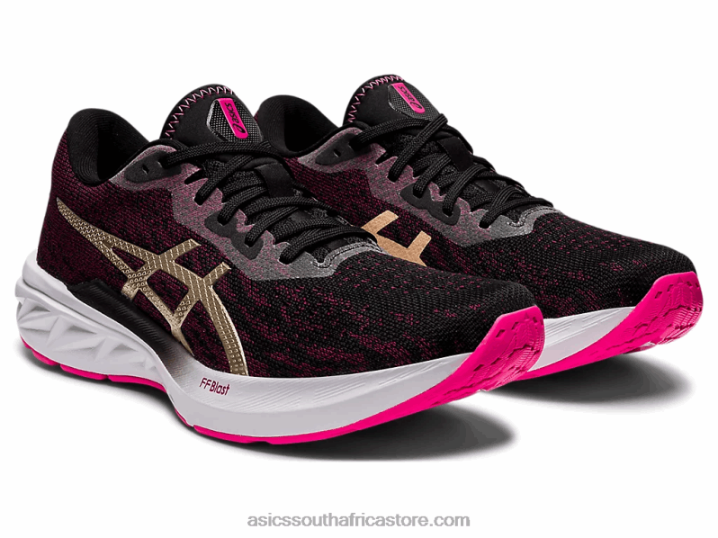 Women Asics Dynablast 2 LH4X03464 Black/Champagne