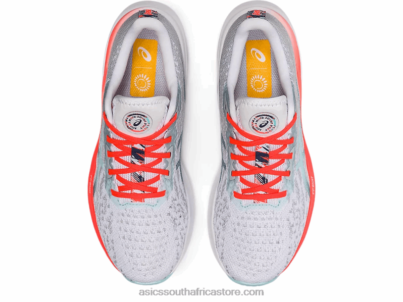 Women Asics Dynablast 2 LH4X03742 White/Thunder Blue