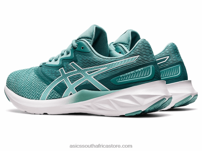 Women Asics Fuzeblast LH4X03581 Oasis Green/White