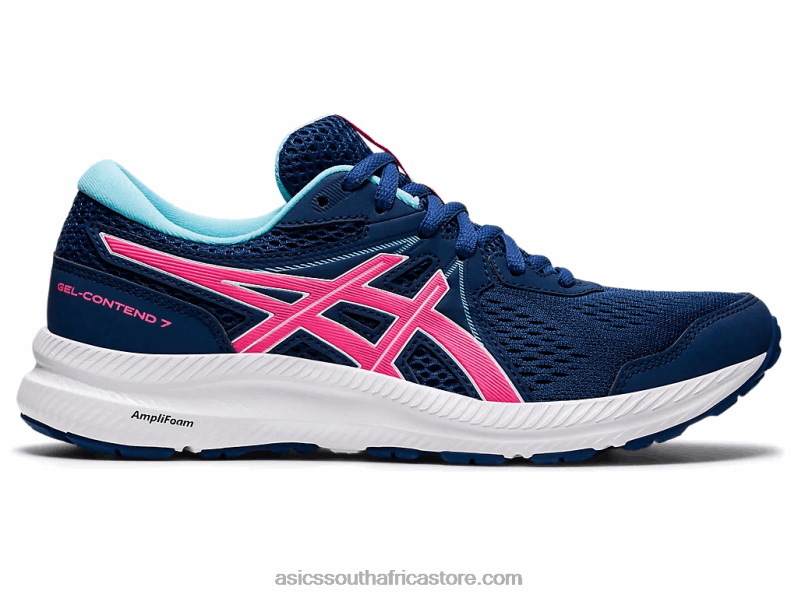 Women Asics Gel-Contend 7 LH4X03695 Midnight Blue/Hot Pink