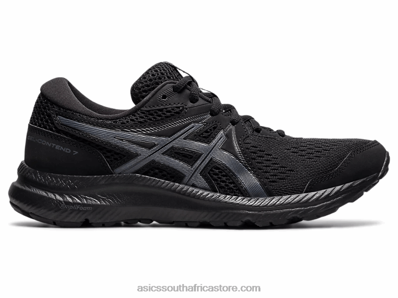 Women Asics Gel-Contend 7 Wide LH4X04013 Black/Carrier Grey