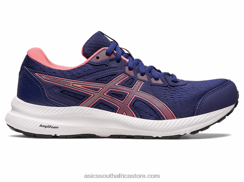 Women Asics Gel-Contend 8 LH4X02443 Indigo Blue/Papaya
