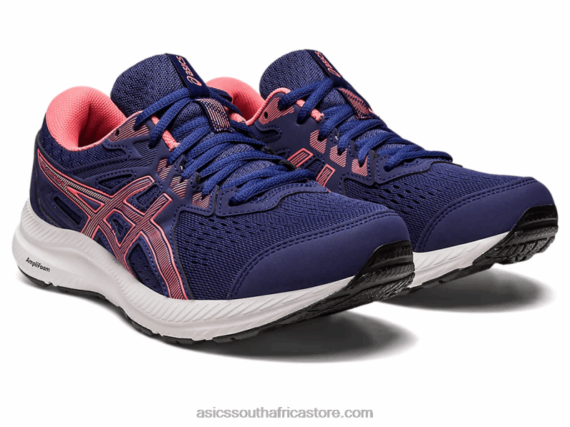Women Asics Gel-Contend 8 LH4X02443 Indigo Blue/Papaya