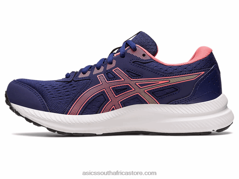 Women Asics Gel-Contend 8 LH4X02443 Indigo Blue/Papaya