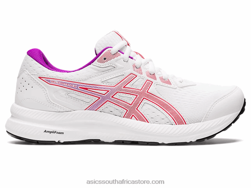 Women Asics Gel-Contend 8 LH4X02657 White/Red Alert