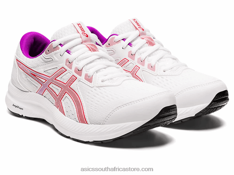 Women Asics Gel-Contend 8 LH4X02657 White/Red Alert