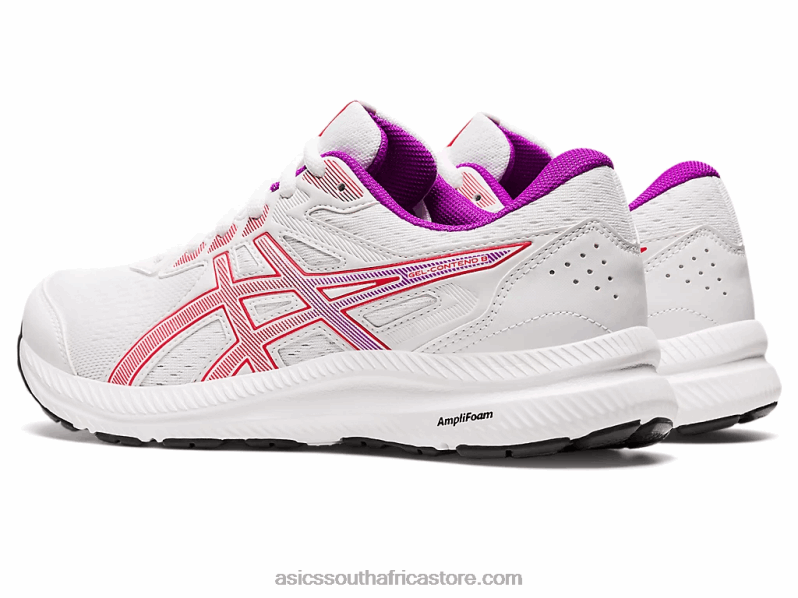 Women Asics Gel-Contend 8 LH4X02657 White/Red Alert