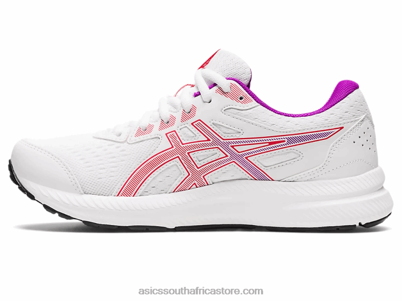 Women Asics Gel-Contend 8 LH4X02657 White/Red Alert