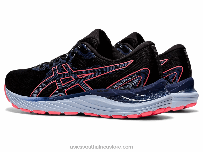 Women Asics Gel-Cumulus 23 LH4X03886 Black/Blazing Coral