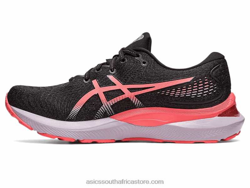 Women Asics Gel-Cumulus 24 LH4X02401 Black/Papaya