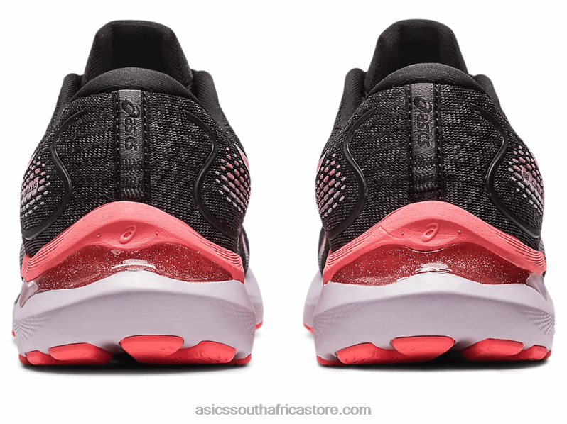 Women Asics Gel-Cumulus 24 LH4X02401 Black/Papaya