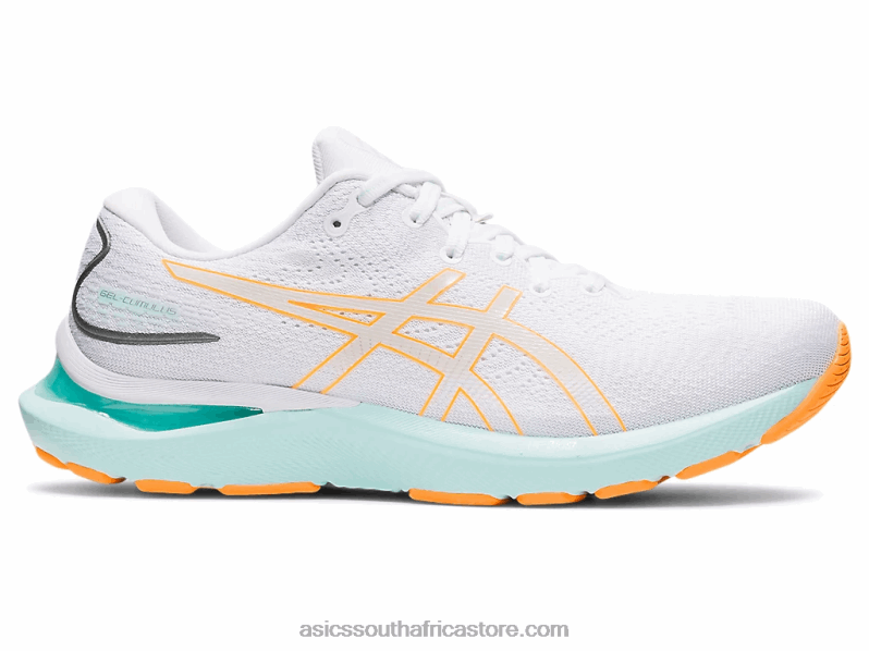 Women Asics Gel-Cumulus 24 LH4X03232 White/Orange Pop
