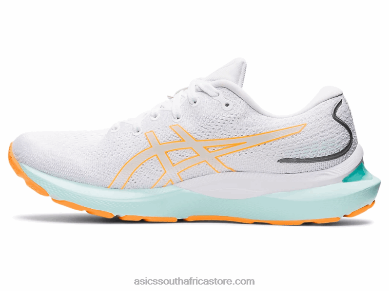 Women Asics Gel-Cumulus 24 LH4X03232 White/Orange Pop