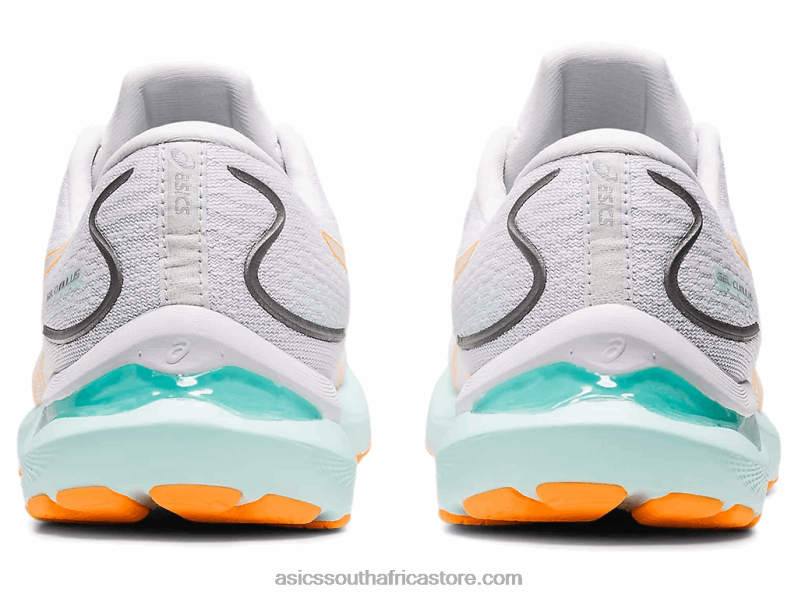 Women Asics Gel-Cumulus 24 LH4X03232 White/Orange Pop