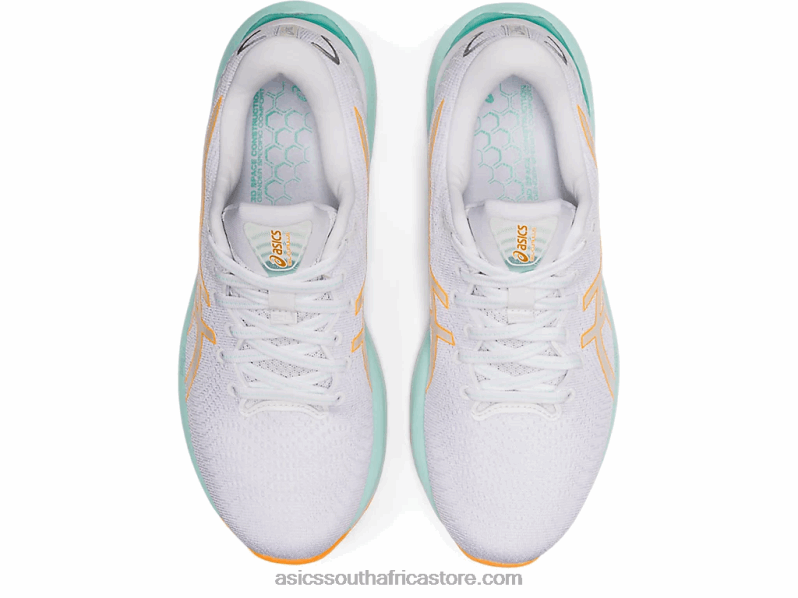 Women Asics Gel-Cumulus 24 LH4X03232 White/Orange Pop