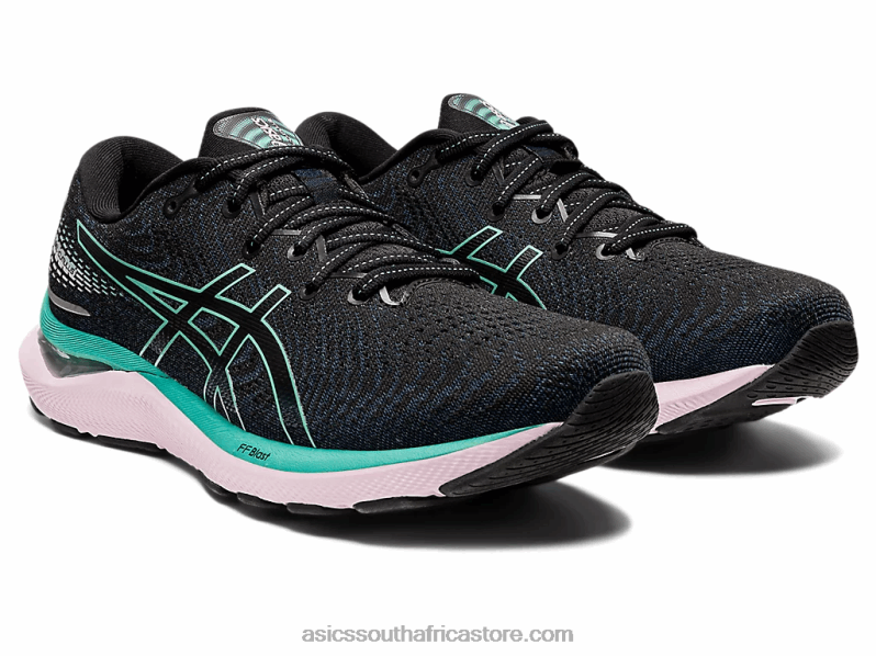 Women Asics Gel-Cumulus 24 LH4X03237 Black/Sage