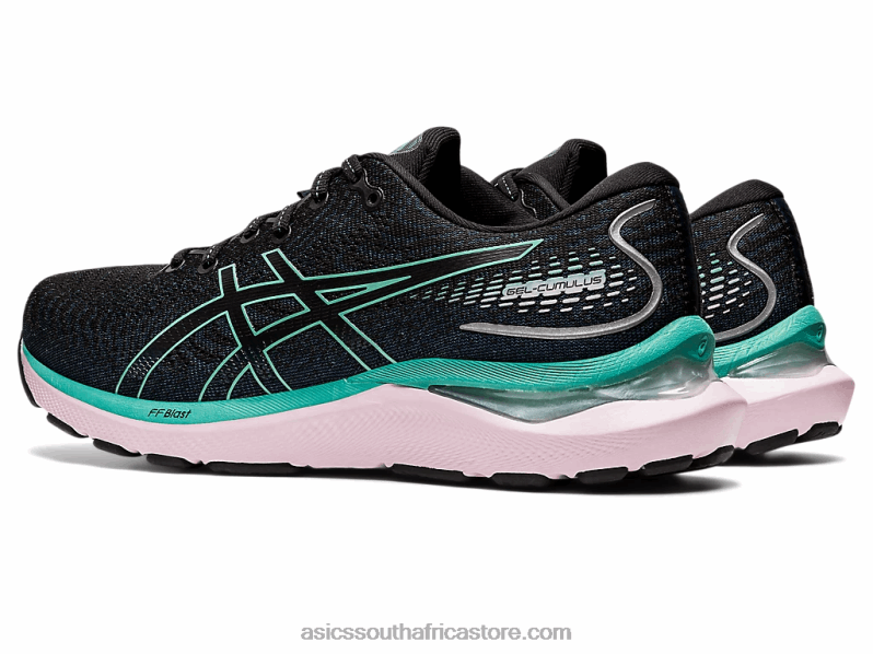 Women Asics Gel-Cumulus 24 LH4X03237 Black/Sage