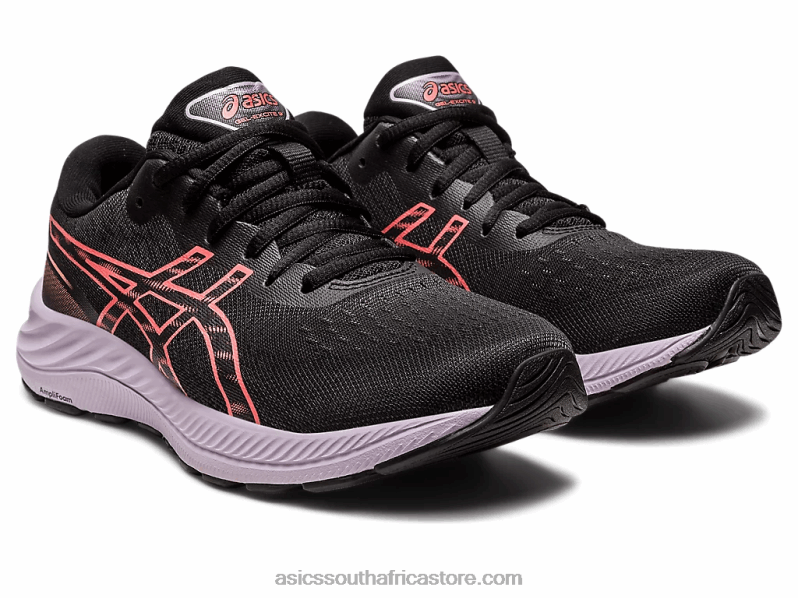 Women Asics Gel-Excite 9 LH4X02458 Black/Papaya