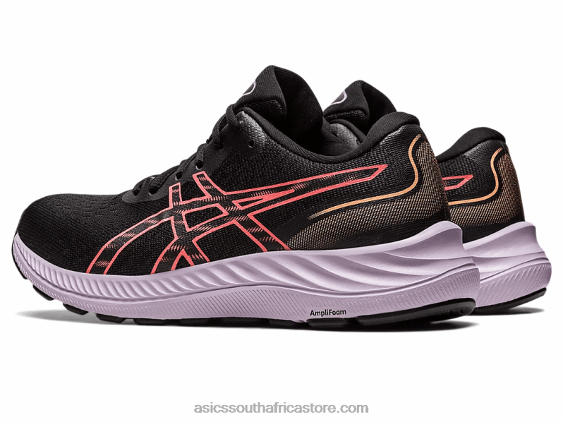 Women Asics Gel-Excite 9 LH4X02458 Black/Papaya