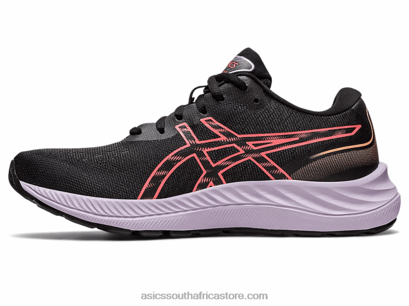 Women Asics Gel-Excite 9 LH4X02458 Black/Papaya