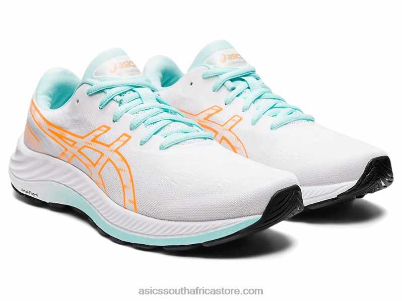 Women Asics Gel-Excite 9 LH4X03243 White/Orange Pop