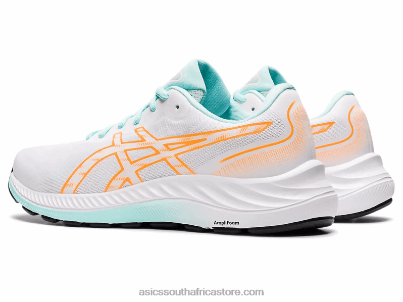 Women Asics Gel-Excite 9 LH4X03243 White/Orange Pop