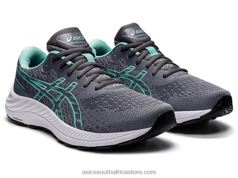 Women Asics Gel-Excite 9 Wide LH4X02666 Sheet Rock/Oasis Green