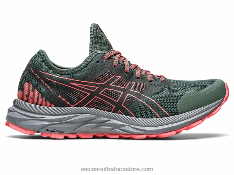 Women Asics Gel-Excite Trail LH4X02394 Ivy/Papaya