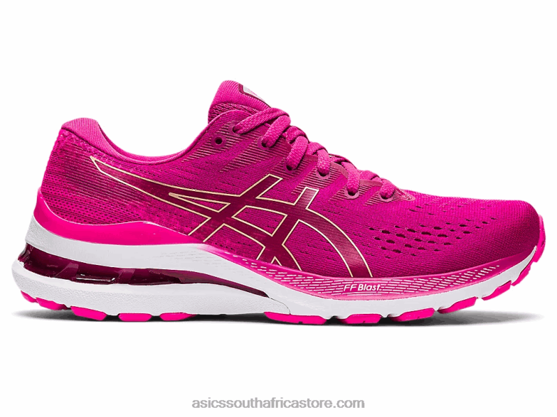 Women Asics Gel-Kayano 28 LH4X03356 Fuchsia Red/Pink Glo