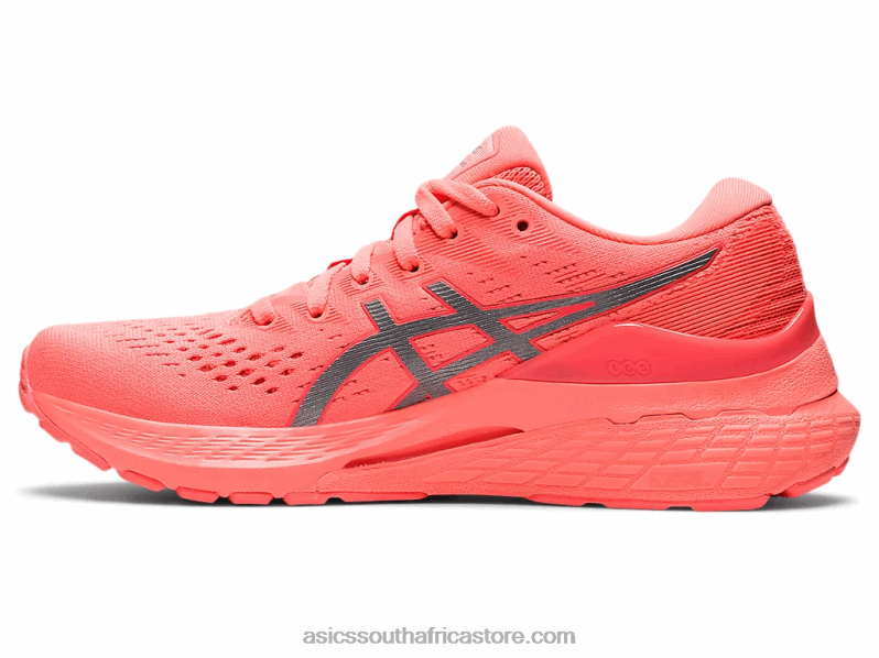 Women Asics Gel-Kayano 28 Lite-Show LH4X03415 Lite Show/Sun Coral