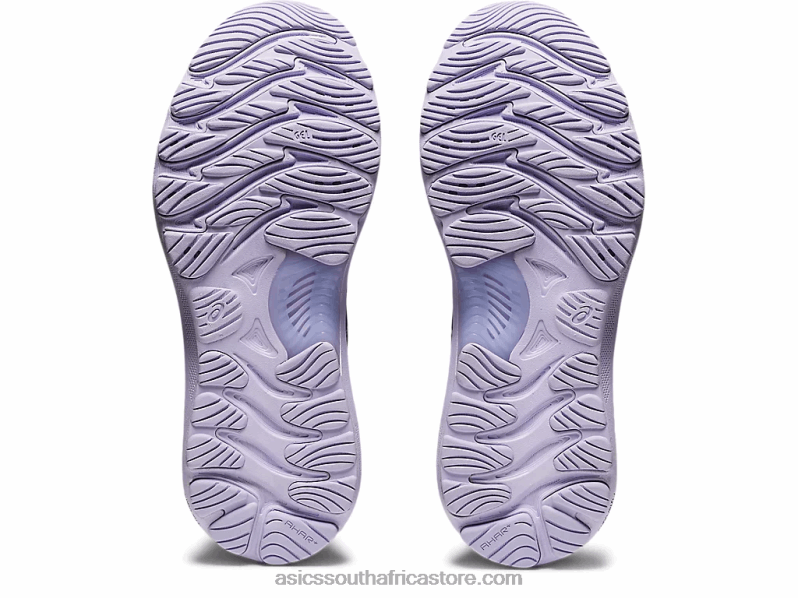 Women Asics Gel-Nimbus 23 Knit LH4X03922 Grey Floss/Mako Blue