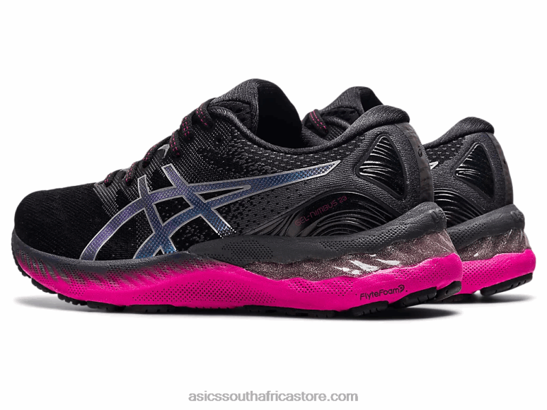 Women Asics Gel-Nimbus 23 LH4X03874 Black/Pure Silver