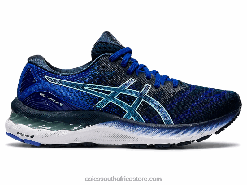 Women Asics Gel-Nimbus 23 LH4X03899 French Blue/Fresh Ice