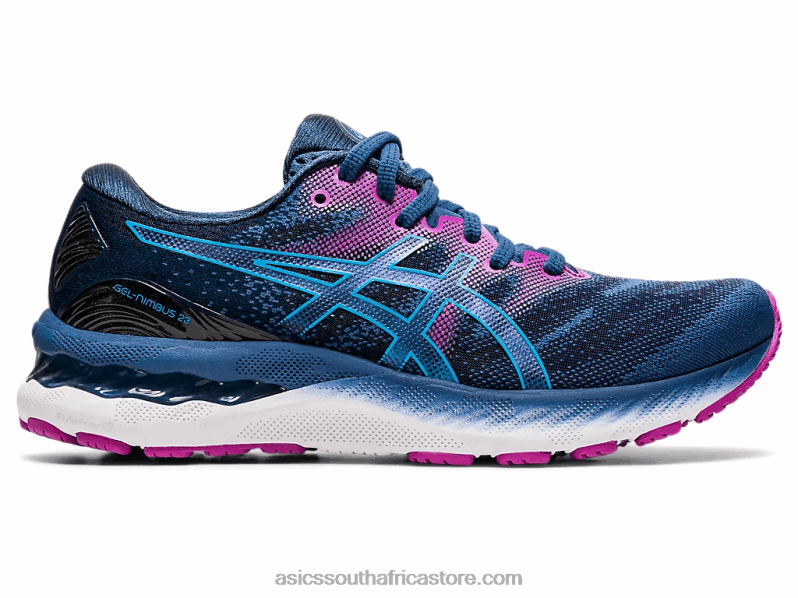 Women Asics Gel-Nimbus 23 LH4X04091 Grand Shark/Digital Aqua