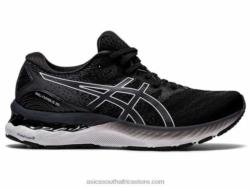 Women Asics Gel-Nimbus 23 Wide LH4X04011 Black/White